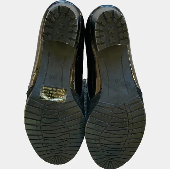 Gamin Tames suede / leather zip up medium black heel - as new - Picture 5 of 6